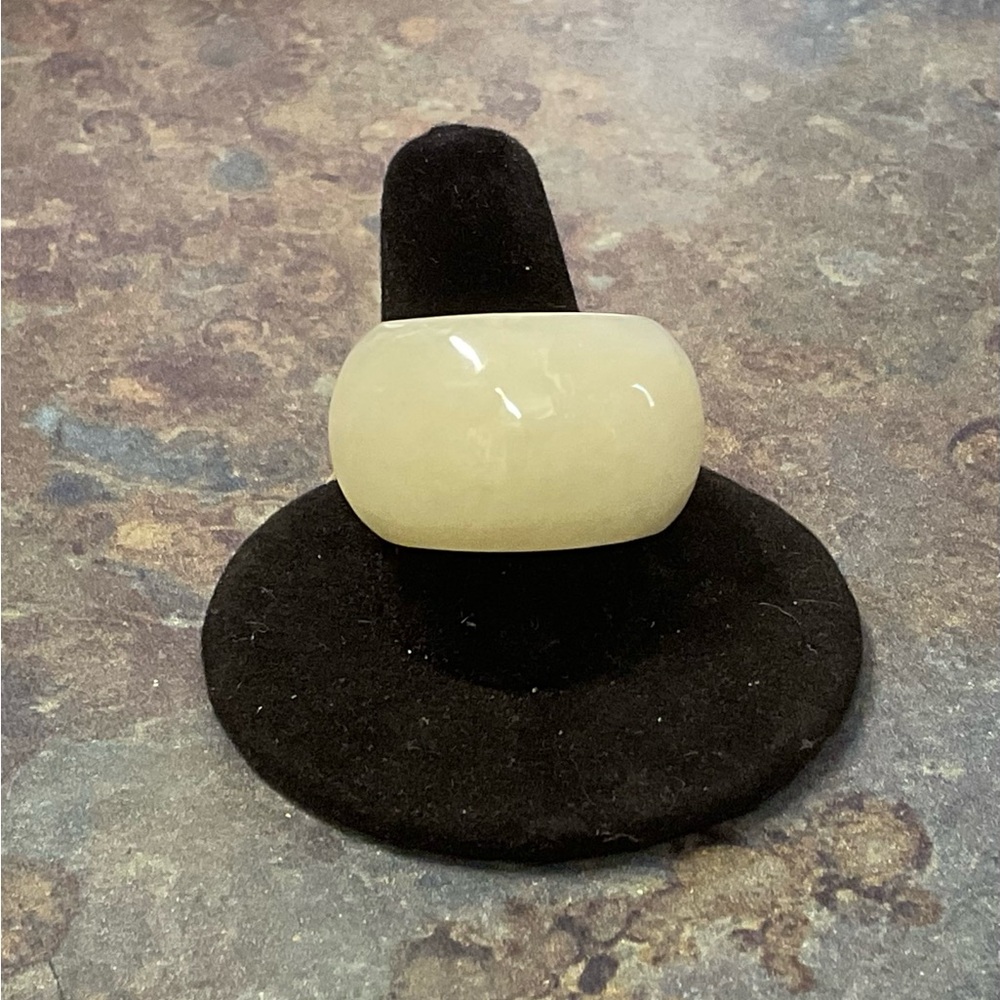 Statement Nephrite Jade Ring - image 1